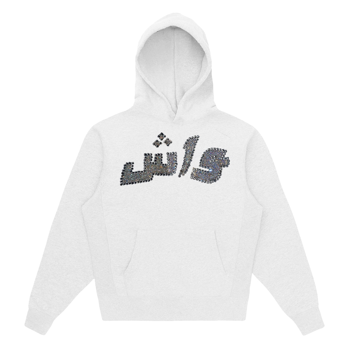 HOODIE STRASS WHITE